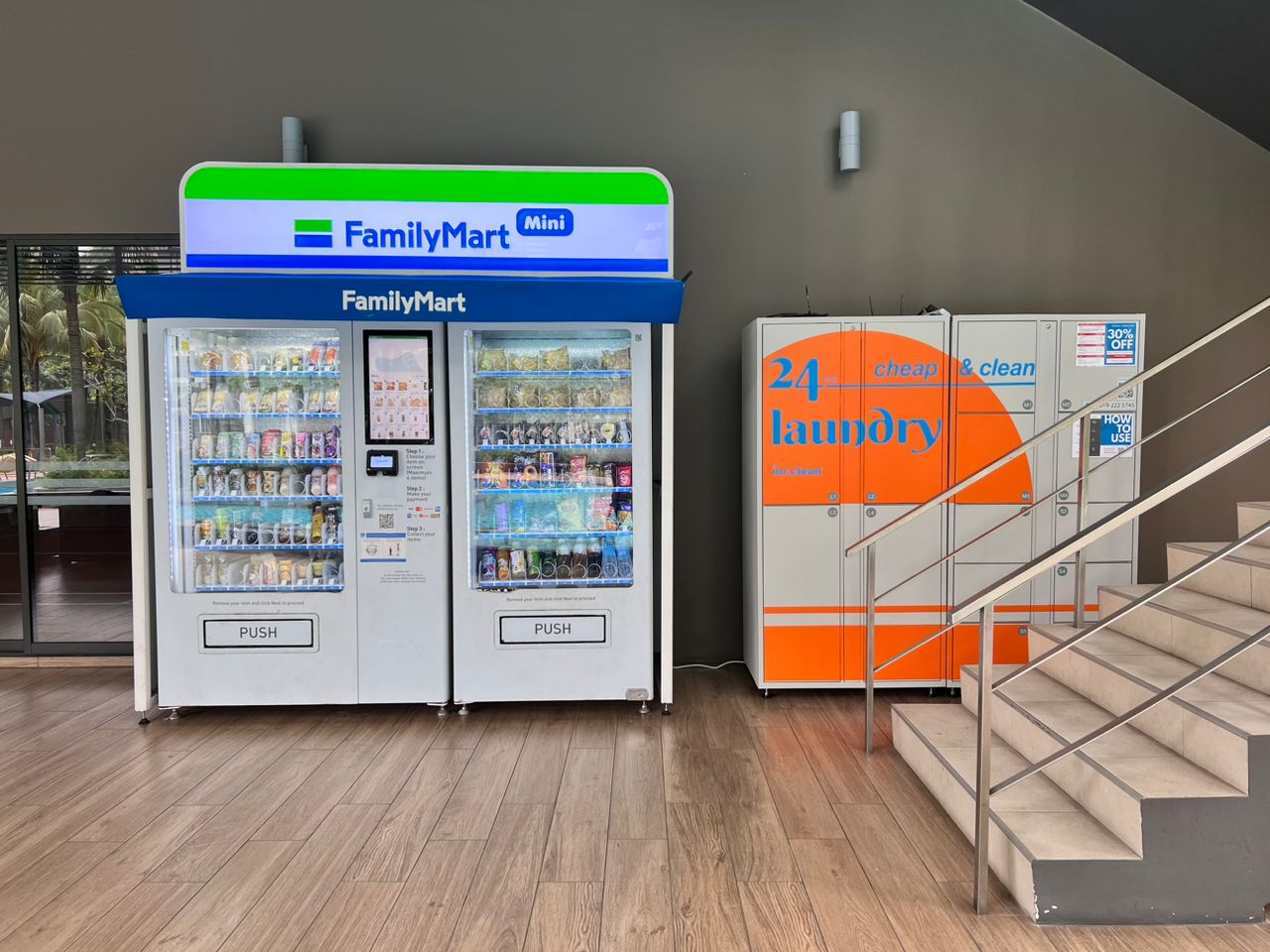 Mr.Clean laundry locker at Irama Wangsa Mr.Clean laundry locker at Irama Wangsa